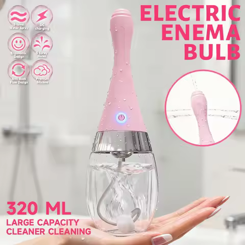 Women's Care Anti-Backflow Shower Irrigator Enema Kit Anal Cleansing Anal Irrigator Enema Set Silico