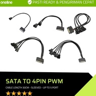 Sata To 4 Pin Pwm Fan Splitter Cable Sata To 4 Pin Pwm Adapter/