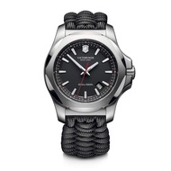 Victorinox I.N.O.X. Stainless Steel Watch with Black/Blue Dial and Rubber Strap - Gift Edition