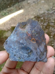 ✅ Natural Bacan Doko Blue Elektrik ( Rough / Bahan Batu Akik asli Ternate )