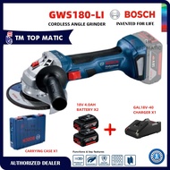 BOSCH GWS18V-8 LI PROFESSIONAL 4" 100MM CORDLESS ANGLE GRINDER 18V 800W - TM TOP