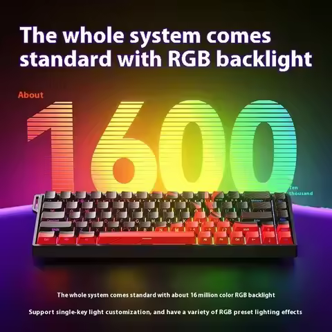 Aula Win60 Win68 He Magnetic Switch Keyboards 8k Rgb Hot-Swap Wired Mechanical Gaming Keyboard Custo