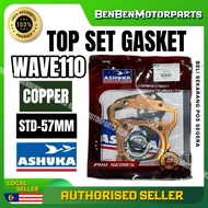 Honda Wave 110 / Dash 110 Top Set Gasket Copper Ashuka STD/53/54/55/56/57MM