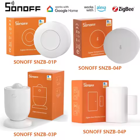 SONOFF SNZB1P/2P/3P/4P Zigbee Mini No Neutral Wire Need Zbmini L2 SNZB-02D Zigbee Door Window Motion