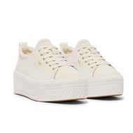 KEDS SKYLER LEATHER 皮革厚底增高鞋 冰川白/香檳金 WH68134