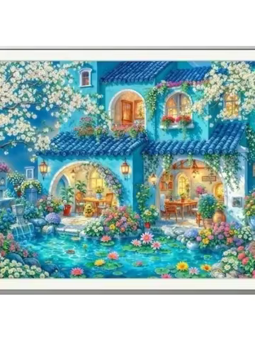 Diamond Painting Kit House Round/Square Diamond Painting Cross Stitch Kit DIY