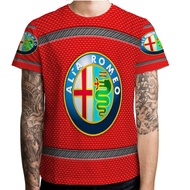 New Alfa Romeo Tshirt Polyester Jersey Material | Casual T-SHIRT Size SML XL XXL 3XL 4XL | PO 3 Days