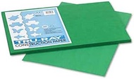 Tru-Ray Construction Paper, 76 lbs., 12 x 18, Holiday Green, 50 Sheets/Pack