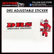 DRS Adjustable Sticker 2OPTION (