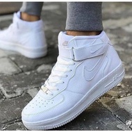 Air Force Boot Lelaki dan Wanita Tradisional Putih/hitam uniseks kasut nike but high top but promosi