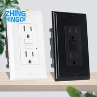 GFCI Outlet 15 Amp, Self-Test GFI Electrical Outlet, Tamper Resistant GFCI Receptacle with Wall Plat