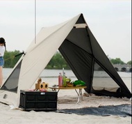 （現貨）3秒速開 防曬防雨 沙灘野餐露營 摺疊式天幕帳篷
