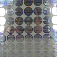 Original Pearl Silver Hologram Sticker