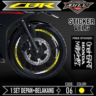 STICKER STICKER Cutting Rim CBR 150R - Sticker Accessories Cutting Sticker List Motor Rim HONDA CBR1