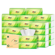 Extra Large plus Quantity 3 Layer 100 Sheets Whole Box Home Use Original Wood Tissue Paper Napkins T