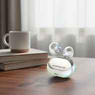 Monster AC600 Open-Ear Bone Conduction Wireless Sport Earbuds Bluetooth 5.4 Noise-Cancelling Earphon