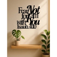 CIFbuy Isaiah 41:10 Metal Wall Art Minimalist Home Office Decor Rustic Room Sign Coffee Bar Ornament