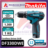 (ORIGINAL) MAKITA 10.8V Cordless Driver Drill DF330DWE - 1 Year Warranty ( MAKITA DRIVER DRILL DF330