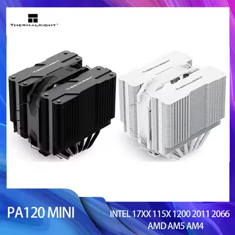 Thermalright PA120 MINI CPU Cooler 6 Heat Pipe CPU Heat Sink Twin Tower Air Cooled Radiator For 2011