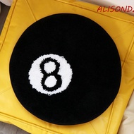 ALISONDZ 8 Ball Carpet, Plush Anti-slip 8 Ball Rug, Creative Skin Friendly Round Soft 8 Ball Mat Hoo