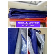 TERBARU Terpal Roll A12 Biru Silver