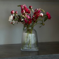 英國LSA | Pleat 花瓶 透明/26cm