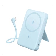 Anker Wireless Power  Bank (10K 30w Built-in USB-c Cable) A1685 | Built-in USB-C Cable | Adjustable 