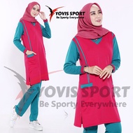 Yovis sport - setelan senam olahraga wanita - tunik