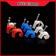 ◐ ◸ ☍ ✆ PVC Clamp Pipe Fitting Hose Orange Blue White
