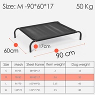 【MY Local Send】high-quality stainless steel dog bed large elevated dog bed raised dog bed cooling pe