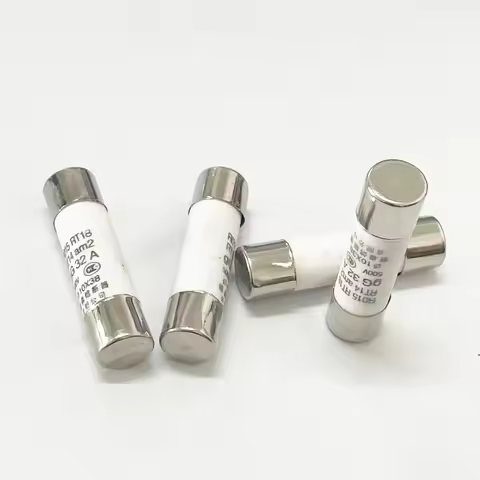 5PCS RO15 Ceramic fuse 10x38mm 0.5A 1A 2A 3A 4A 5A 6A 8A 10A 16A 20A 25A 32A 40A 10*38mm 500V R015 1