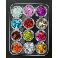 Maple leaf glitter hidden gel, maple leaf glitter set