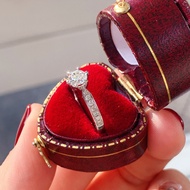 2 Carat Platinum Diamond Ring Female Hearts Arrows Lifetime Color Preservation 2ct moissanite Ring m