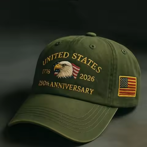 Bald Eagle Cap Comfortable Usa Baseball Cap 250th Anniversary Hat All-Season Patriotic Baseball Cap 