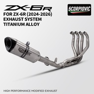 For Kawasaki ZX6R ZX-6R Motorcycle Titanium Alloy Full Section Retrofit Exhaust Manifold System 2024