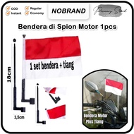 Bendera Merah Putih Spion Motor Mini Tiang Plastik Aksesoris Motor 17 Agustus