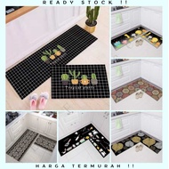"KESET PREMIUM DIATOM ALAS KARET" Keset Dapur Premium 1 Set / 2 in 1 Kitchen Floor Mat / Keset Kaki