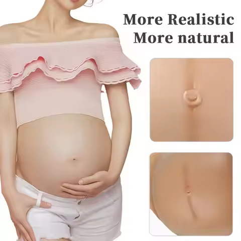 Artificial Silicone Pregnant Belly Fake Pregnant Tummy Costume Lifelike Skin For Women Actor Perform