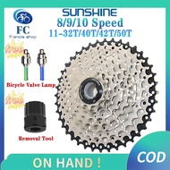 【Free Gift】ph FC MTB Cogs 8/9/10S Speed Cassette 11-32T/40T/42T/50T For MTB Freewheel Sprocket Set