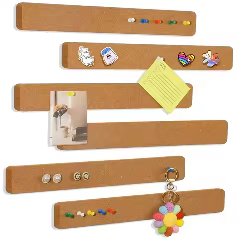 Cork Material Self Adhesive Cork Board Frameless Self Adhesive Pushpin Cork Board Removable Cork Bul