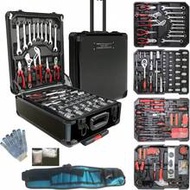 115/46pcs Socket Wrench Set, 1/4" Drive With Ratchet And Extension Bar, Metric Size, No Assembly Req