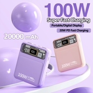 Powerbank Fast Charging Mini Powerbank 20000mah Power Bank Portable Powerbank Battery Bank 100w Fast Charge