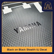 Yamaha Black on Black Stealth Motorcycle IU Decal