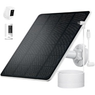 Ring Camera Solar Panel Charger, Compatible with Stick Up Cam, Stick Up Cam Pro, Spotlight Cam Plus/