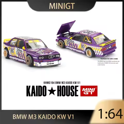 Kaido House MINIGT 1/64 KHMG194-CH BMW M3 Kaido KW V1 Alloy Premium Diecast Vehicle Model Toys Colle