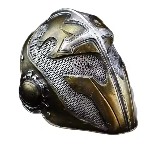 Silver Templar Mask Halloween Mask Copper Templar Cosplay Costume Mask Performance Prom Props Templa