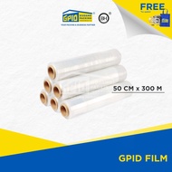 HITAM PUTIH Gpid Film - Stretch Film / Wrapping White / Black 50 cm x 300 m