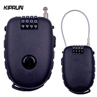 KIPRUN Cable Lock, 4 Digital Password Combination Bike Motorcycle Helmet Lock, Mini Travel Padlock S