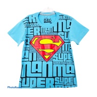 D&C SUPERMAN fullprint boys' t-shirt Size 1-10 Years