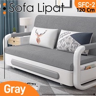 Sofa bed Kasur Lipat Spon Ukuran 80cm Sofa Ruang Tamu Kursi Lipat /Minimalis Free Bantal